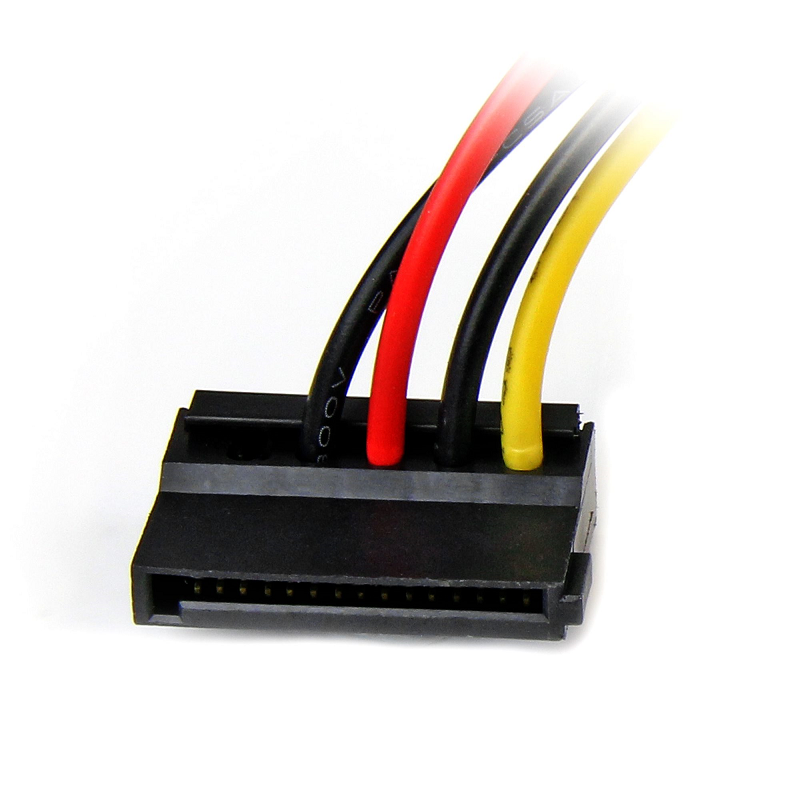 StarTech SATAPOWADPL 6in 4 Pin LP4 to Left Angle SATA Power Cable Adapter