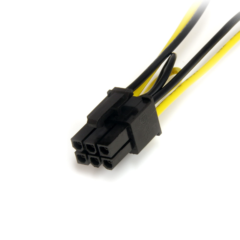 StarTech SATPCIEXADAP 6in SATA Power to 6 Pin PCI Express Video Card Power Cable Adapter