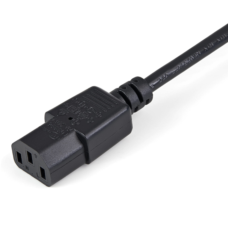 StarTech PXT1001M 1m Standard Computer Power Cord Extension - C14 to C13