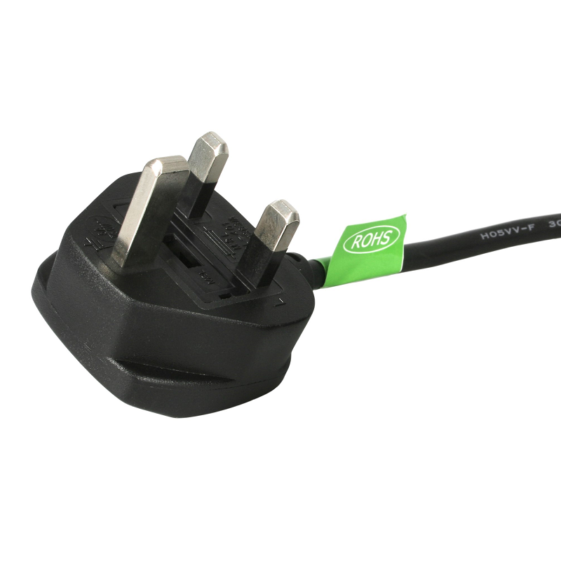 StarTech PXT101UK3M 3m UK Computer Power Cord - 3 Pin Mains Lead - C13 to BS-1363