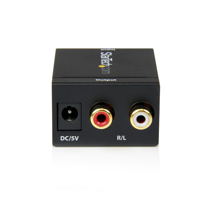 StarTech SPDIF2AA SPDIF Digital Coaxial or Toslink Optical to Stereo RCA Audio Converter