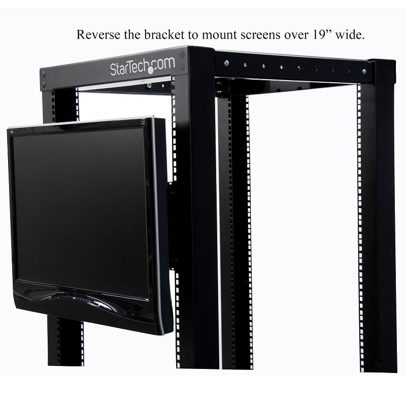 StarTech RKLCDBK Universal VESA LCD Monitor Mounting Bracket for 19in Rack or Cabinet