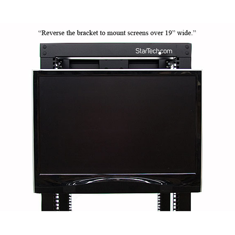 StarTech RKLCDBK Universal VESA LCD Monitor Mounting Bracket for 19in Rack or Cabinet