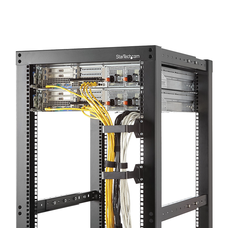 StarTech CMHOOKMW MultiDirectional Vertical Server RackCable Management D-Ring Hook 6x10cm