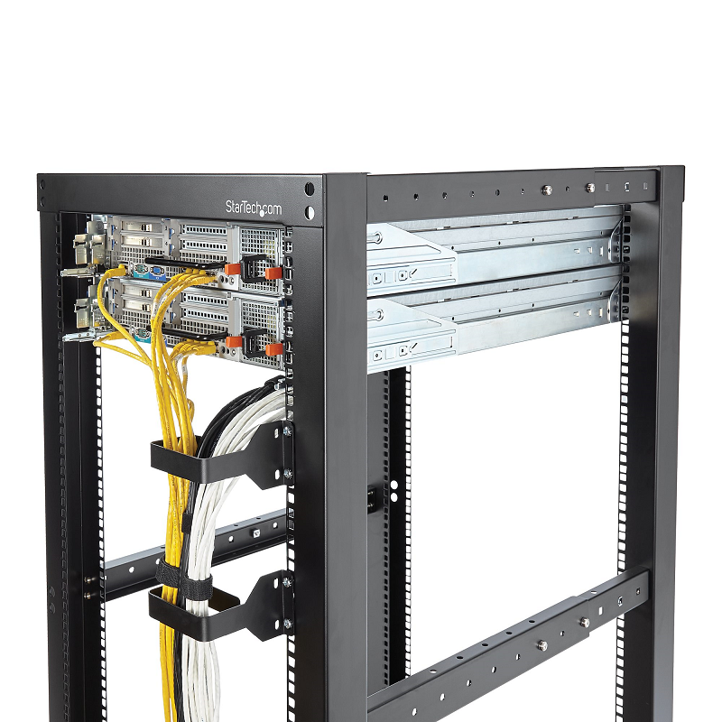 StarTech CMHOOKMW MultiDirectional Vertical Server RackCable Management D-Ring Hook 6x10cm