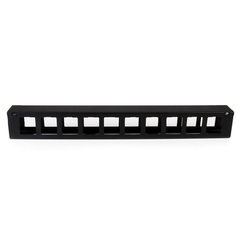 StarTech CMDUCT1UX 1U Horizontal Finger Duct Rack Cable Management Panel with Cover