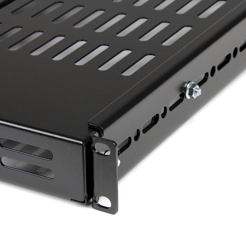 StarTech ADJSHELF 1U Adjustable Mounting Depth Vented Rack Mount Shelf - 175lbs / 80kg