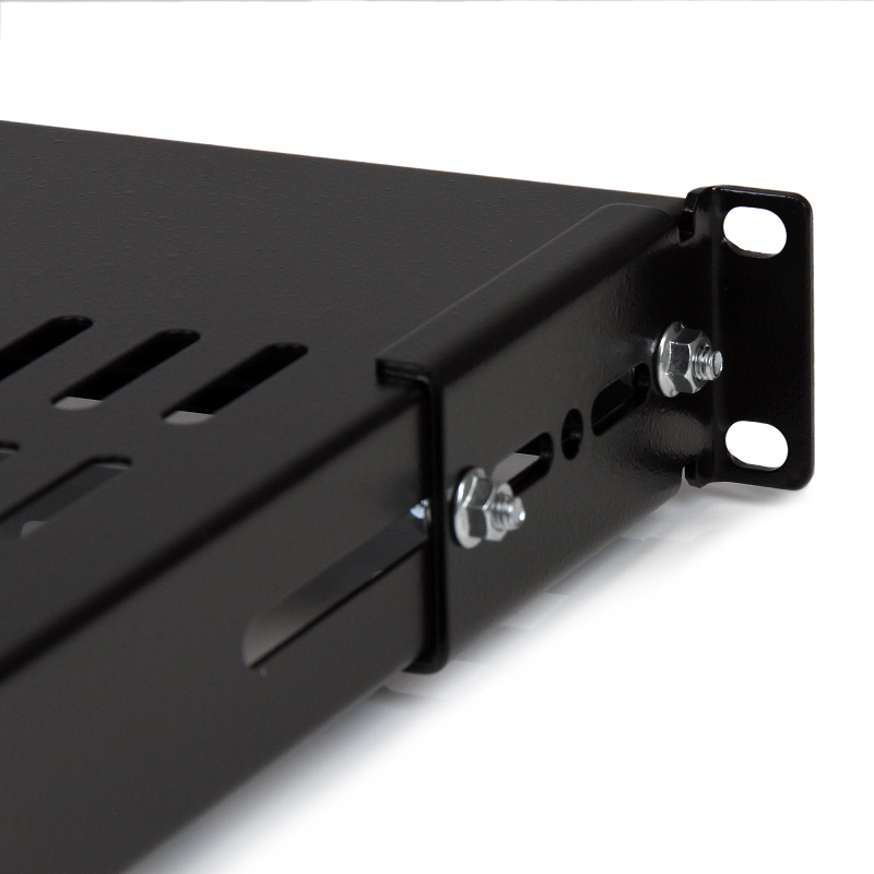 StarTech ADJSHELF 1U Adjustable Mounting Depth Vented Rack Mount Shelf - 175lbs / 80kg
