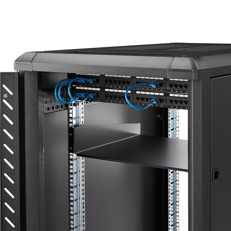 StarTech CABSHELF 2U Universal Rack Mount Cantilever Shelf for 19 inch Network Equipment