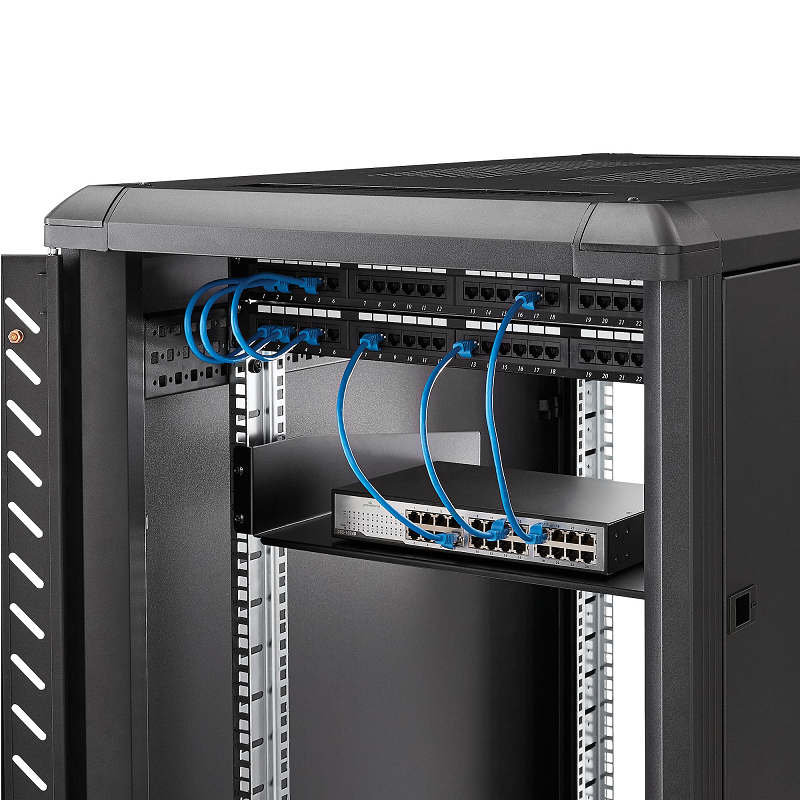 StarTech CABSHELF 2U Universal Rack Mount Cantilever Shelf for 19 inch Network Equipment