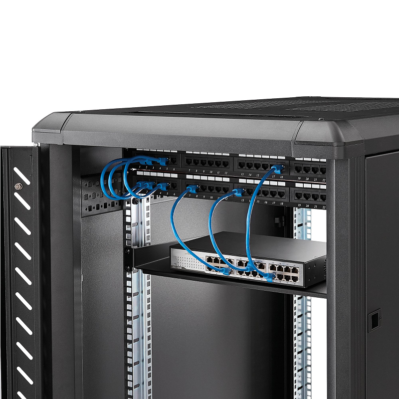 StarTech CABSHELF1U10 1U Fixed Server RM Shelf - 10in Deep Steel Universal Cantilever Tray