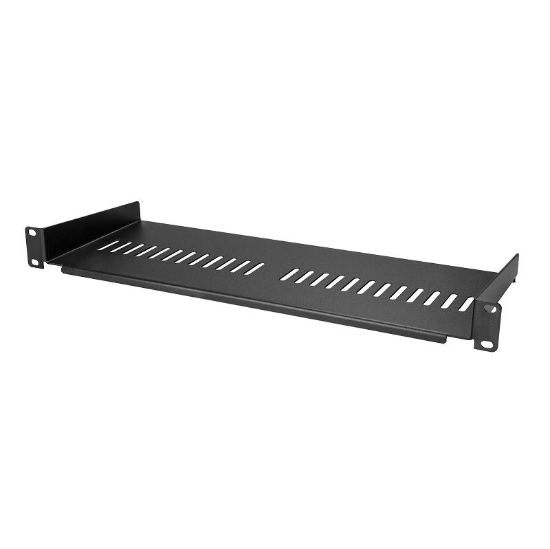 StarTech CABSHELF1U7V 1U Server Rack Shelf - Universal Vented Rack Mount Cantilever Tray