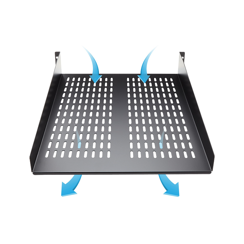 StarTech CABSHELF22V 2U Server Rack Shelf - Universal Vented Rack Mount Cantilever Tray