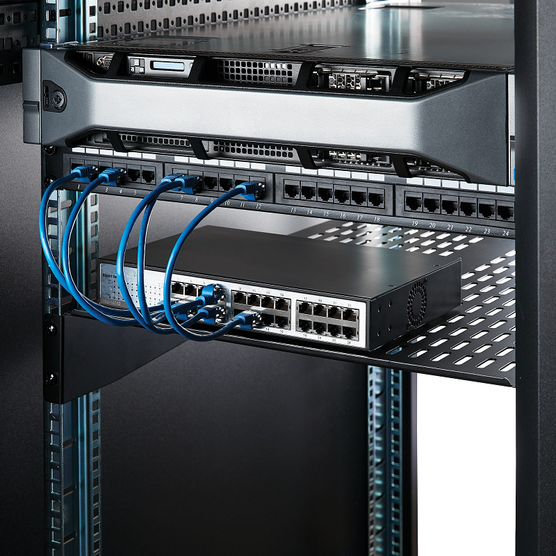 StarTech CABSHELF22V 2U Server Rack Shelf - Universal Vented Rack Mount Cantilever Tray
