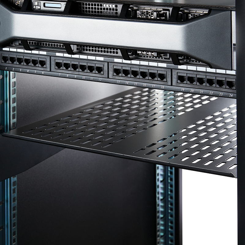 StarTech CABSHELF22V 2U Server Rack Shelf - Universal Vented Rack Mount Cantilever Tray