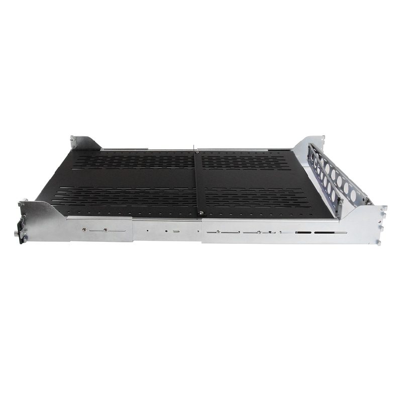 StarTech UNISLDSHF19M 2U Vented Sliding Rack Shelf w/ Cable Management Arm - 56.7kg