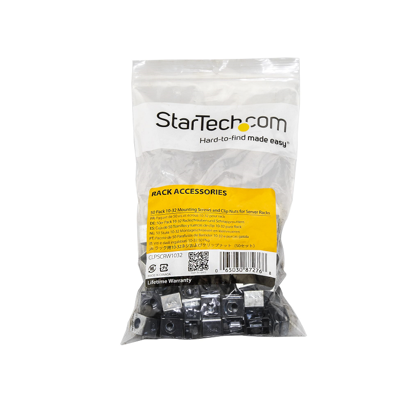 StarTech CLPSCRW1032 Server Rack Screws and Clip Cage Nuts - 50 Pack