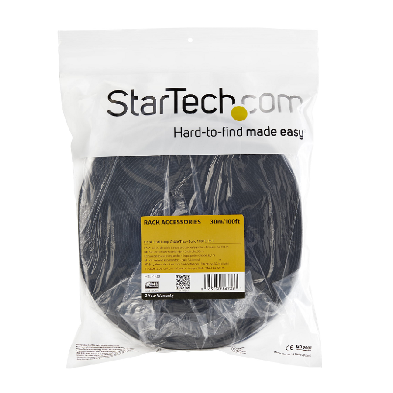 StarTech HKLP25 Hook-and-Loop Cable Tie - 25 ft. Roll