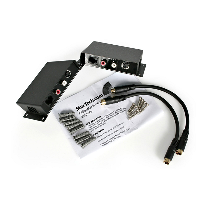 StarTech SVIDUTPEXTA S-Video Video Extender over Cat 5 with Audio