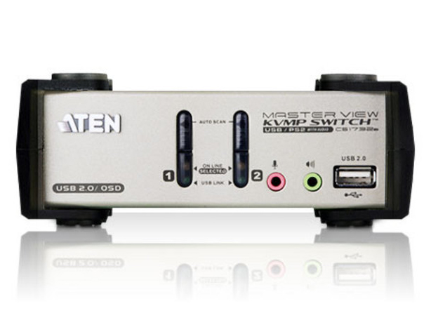 Aten 2-Port USB 2.0 KVMP Switch with OSD