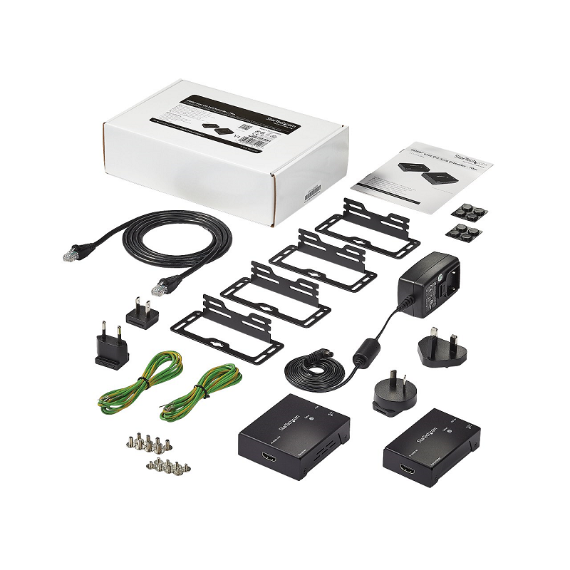 StarTech ST121HDBTE HDMI over CAT5e HDBaseT Extender - Power over Cable - Ultra HD 4K