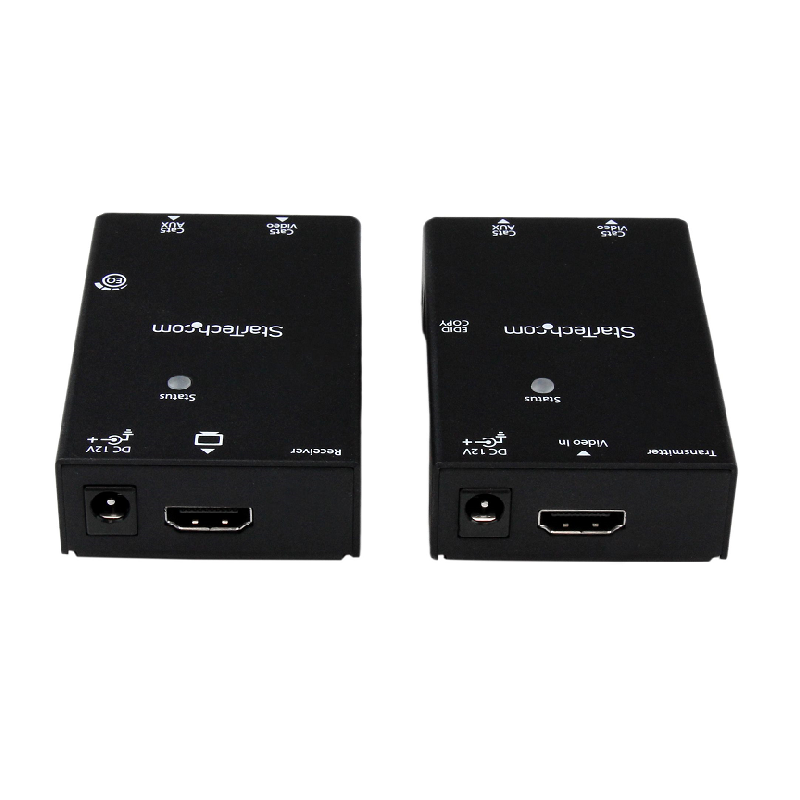 StarTech ST121SHD50 HDMI Over CAT5e/CAT6 Extender with Power Over Cable - 165 ft (50m)