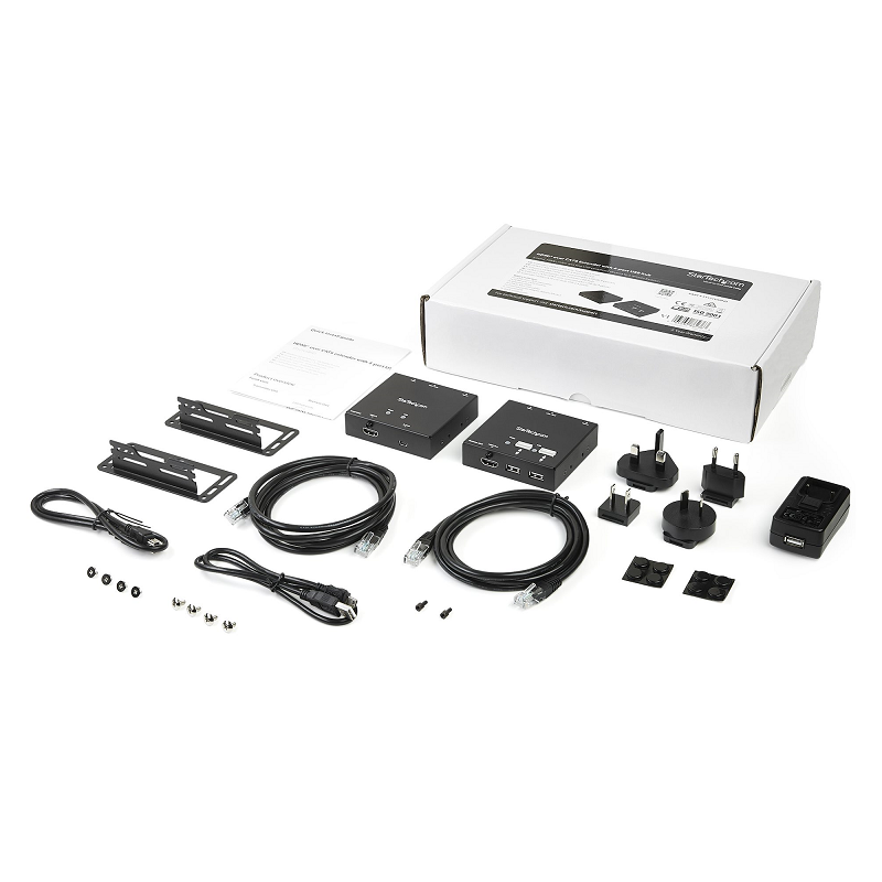 StarTech ST121USBHD HDMI over CAT6 Extender with 4-port USB Hub - 165 ft (50m) - 1080p
