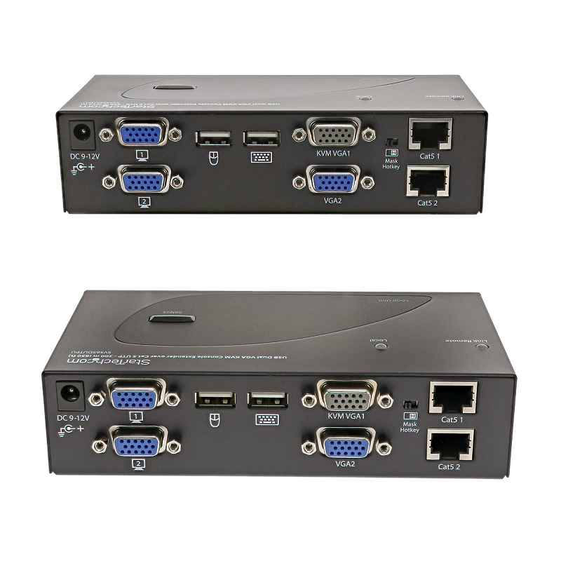 StarTech SV565DUTPU USB Dual VGA over Cat5 KVM Console Extender - 650 ft / 200m