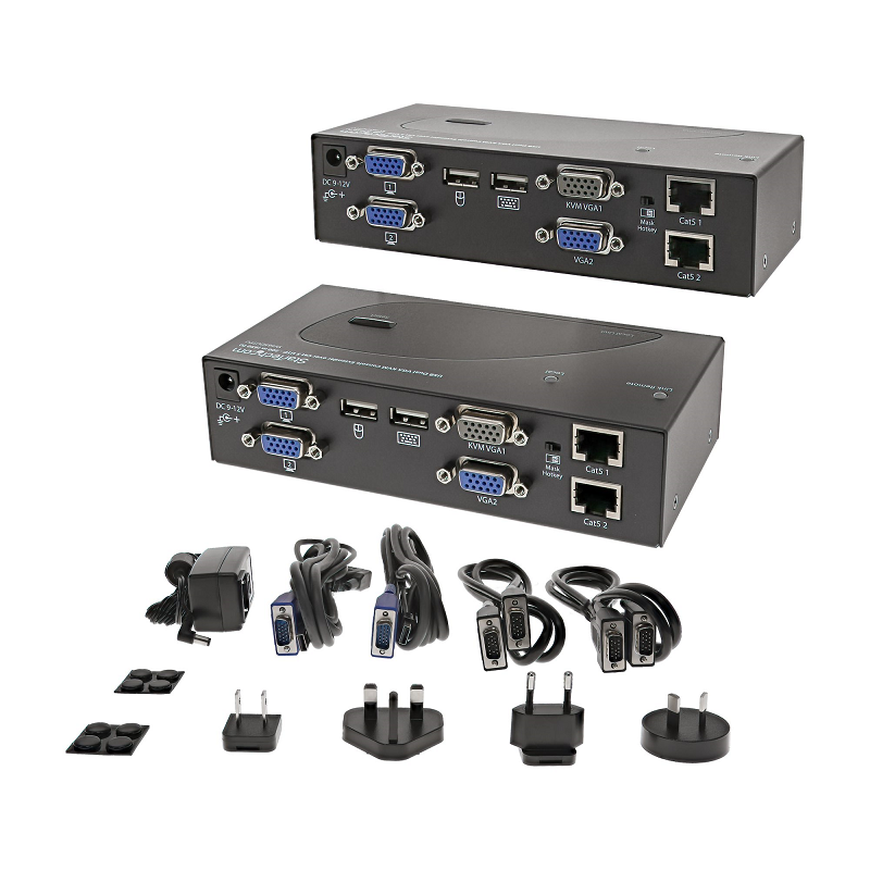 StarTech SV565DUTPU USB Dual VGA over Cat5 KVM Console Extender - 650 ft / 200m
