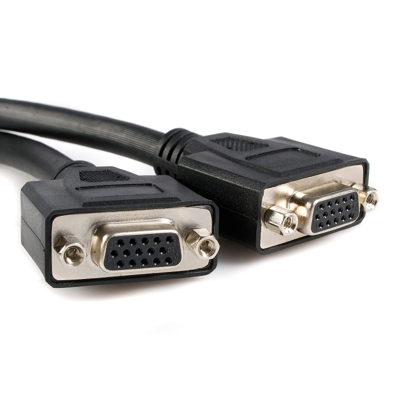 StarTech DMSVGAVGA1 8in LFH 59 Male to Dual Female VGA DMS 59 Cable
