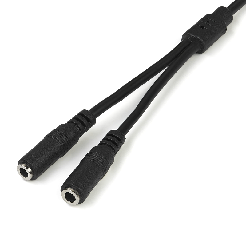 StarTech MUY1MFFS Slim Stereo Splitter Cable - 3.5mm Male to 2x 3.5mm Female
