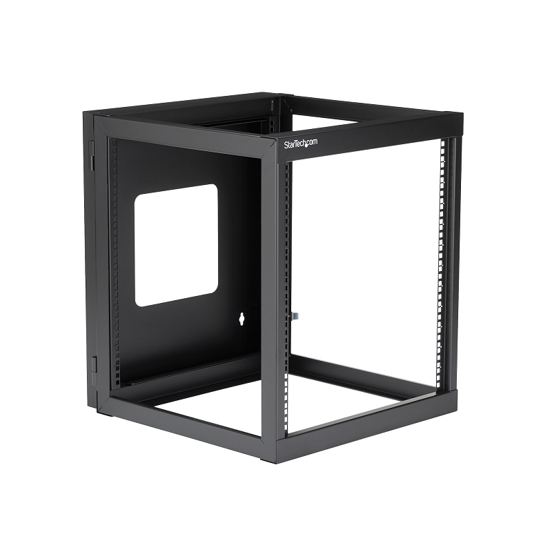 StarTech RK1219WALLOH 12U Hinged Open Frame Wall-Mount Server Rack - 22 in. Deep