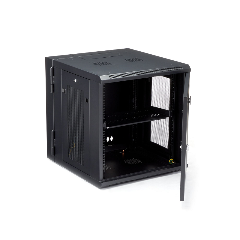 StarTech RK1224WALHM 12U 19 inch Wall Mount Network Cabinet - 20 inch Deep 4 Post Hinged Enclosure
