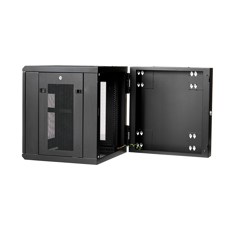 StarTech RK1224WALHM 12U 19 inch Wall Mount Network Cabinet - 20 inch Deep 4 Post Hinged Enclosure