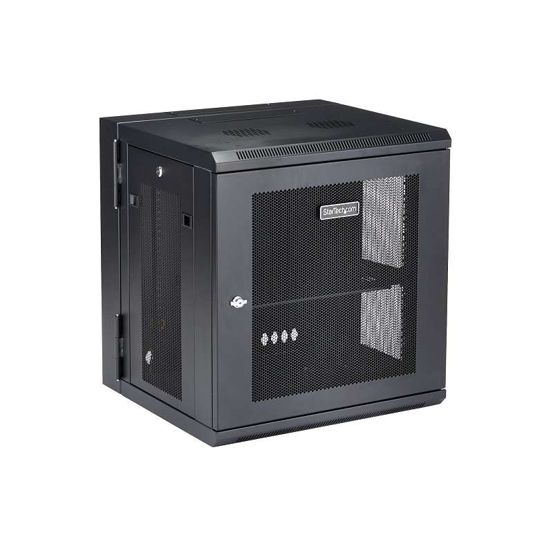 StarTech RK12WALHM 12U 19 Wall Mount Network Cabinet - 16 Deep Hinged Locking Enclosure