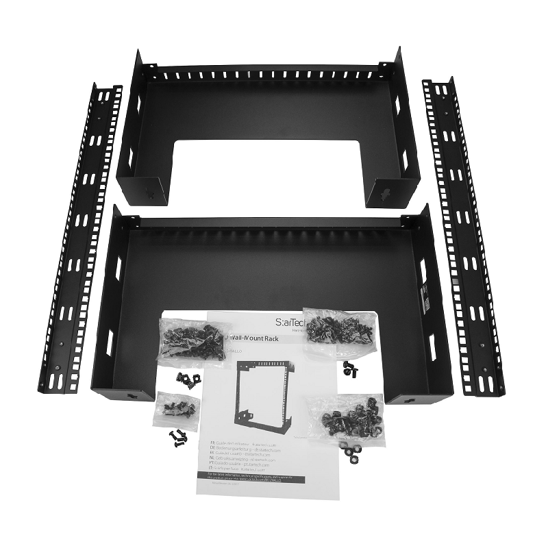 StarTech RK12WALLO 12U 19 inch Wall Mount Network Rack - 12 inch Deep 2 Post Open Frame Rack