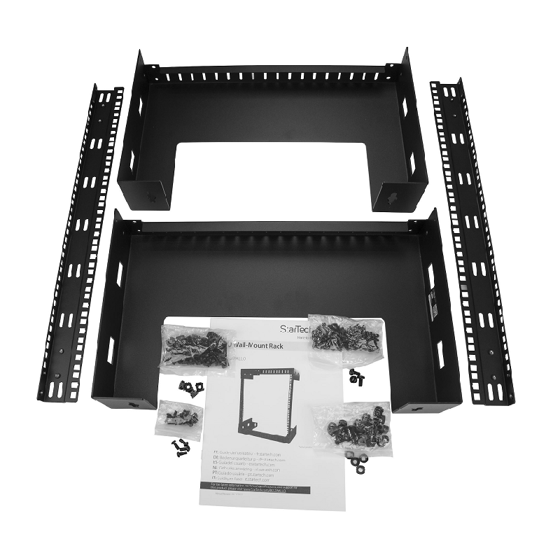 StarTech RK12WALLO 12U 19 inch Wall Mount Network Rack - 12 inch Deep 2 Post Open Frame Rack