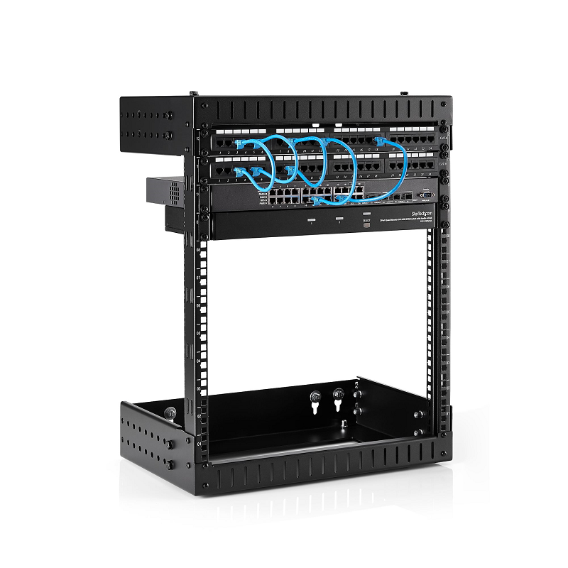 StarTech RK12WALLOA 12U 19 inch Wall Mount Network Rack - Adjustable Depth 12-20 inch 2 Post Rack