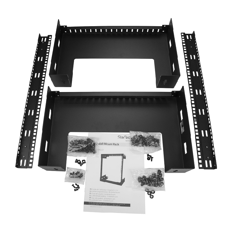 StarTech RK15WALLO 15U 19 inch Wall Mount Network Rack - 12 inch Deep 2 Post Open Frame Rack
