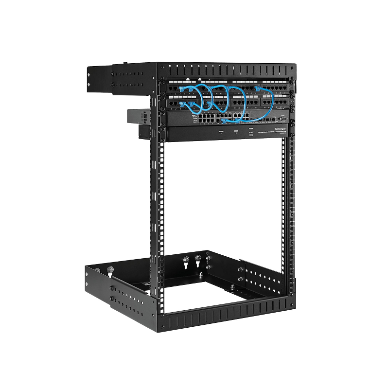StarTech RK15WALLOA 15U 19 inch Wall Mount Network Rack - Adjustable Depth 12-20 inch 2 Post Rack