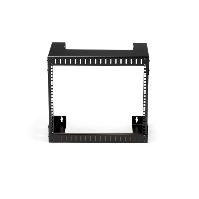 StarTech RK812WALLO 8U 19 inch Wall Mount Network 12 inch Deep 2 Post Open Frame Server Room Rack
