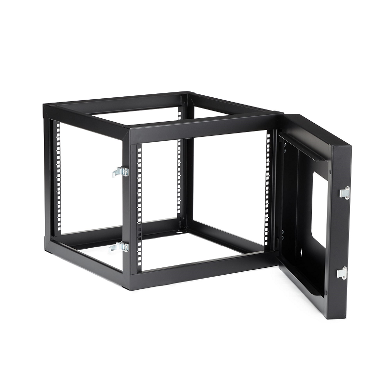 StarTech RK819WALLOH 8U Hinged Open Frame Wall-Mount Server Rack - 22 in. Deep
