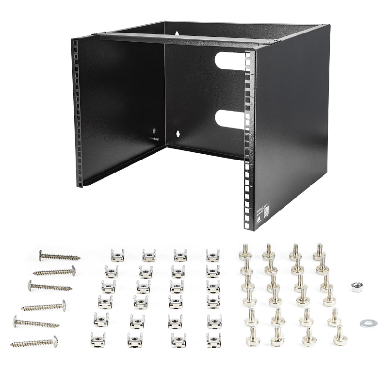 StarTech WALLMOUNT8 8U Wall Mount Network Rack - 14 Inch Deep (Low Profile) 36kg Capacity