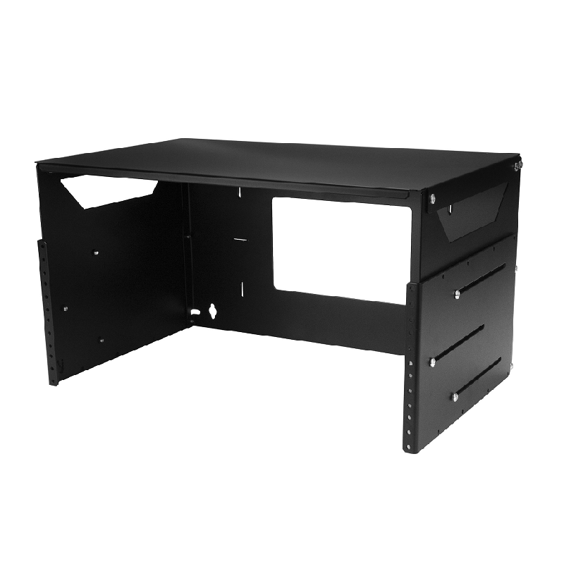 StarTech WALLSHELF4U Wall-Mount Server Rack with Built-in Shelf - Solid Steel - 4U