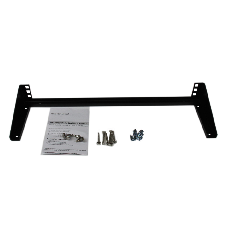 StarTech RK119WALLV 1U 19in Steel Vertical Wall Mount Equipment Rack Bracket