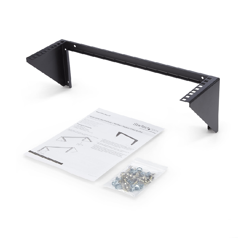 StarTech RK319WALLV 3U 19in Steel Vertical Wall Mount Equipment Rack Bracket