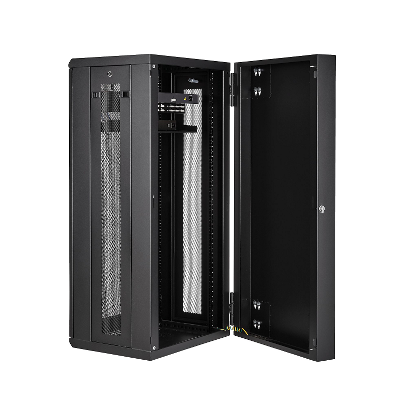 StarTech RK2620WALHM 26U 19 inch Wall Mount Network Cabinet w/Shelf & Flexible Side Panels