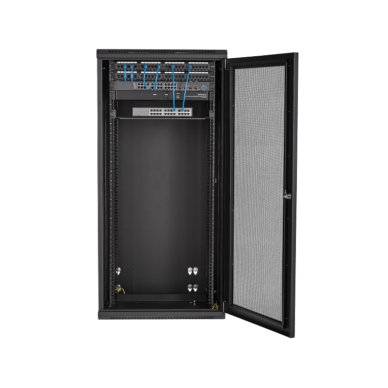 StarTech RK2620WALHM 26U 19 inch Wall Mount Network Cabinet w/Shelf & Flexible Side Panels