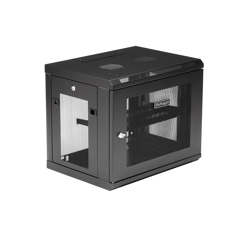 StarTech RK9WALM 2 Post 9U 19 inch Wall Mount Network Cabinet - Adjustable Depth 6-15 inch