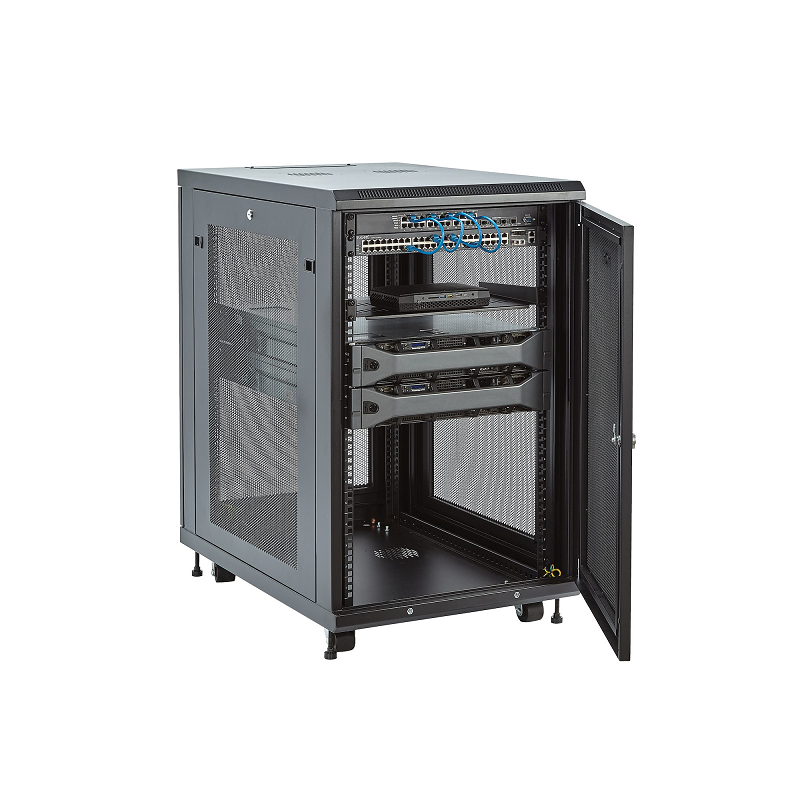 StarTech RK1833BKM 18U Server Rack Cabinet - 4-Post Adjustable Depth
